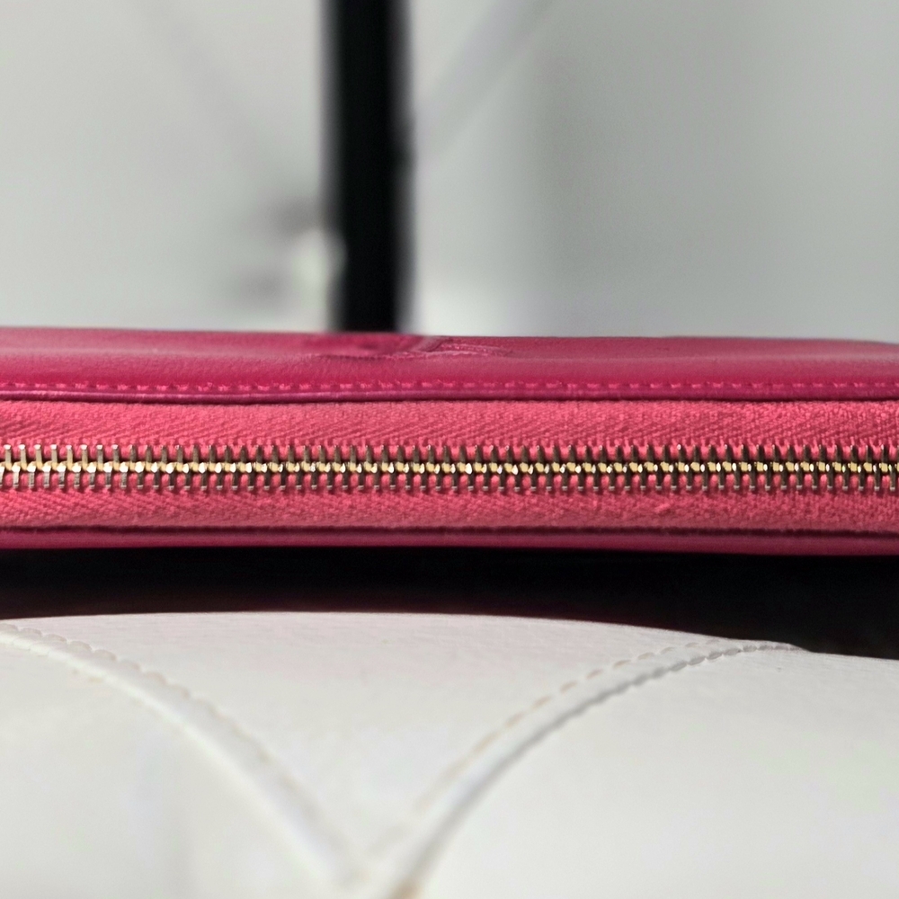 Yves Saint Laurent Pink Leather wallet. Very good condition - Picture 3 of 10